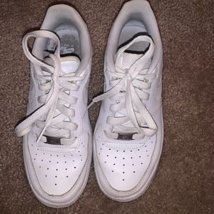 All white nike air forces
